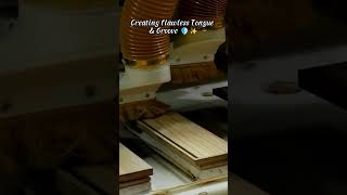 So Satisfying! High-Speed Herringbone Slotting ⚙️✨ #shorts  #woodworking