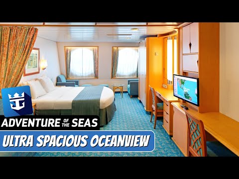 Adventure of the Seas Ultra Spacious Ocean View walkthrough tour