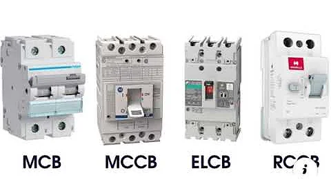 Difference between MCCB, RCCB, MCB and ELCB