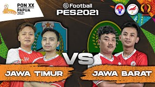 DUO JABAR UNJUK KEGAHARANNYA !! | Match 8 Besar Pra - PON XX Papua 2021 | Jawa Timur vs Jawa Barat