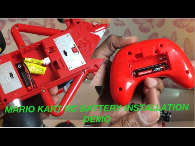 Mario Kart RC - How to charge and install batteries Demo 