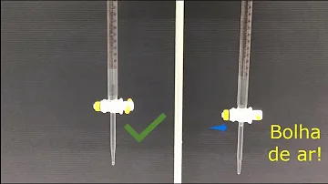 Como é a referência quando tem se líquido escuro e líquido claro em uma Bureta considerando o menisco?