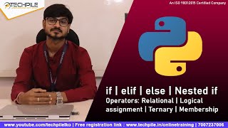 If Elif Else Statement in Python | Nested if | Python in Hindi | 4th Lecture | Membership Operator