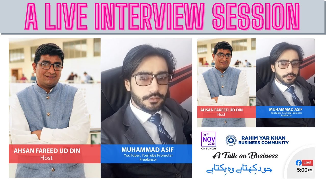 A Live Interview Session Talk about Freelancing | Youtubing | Youtube ...