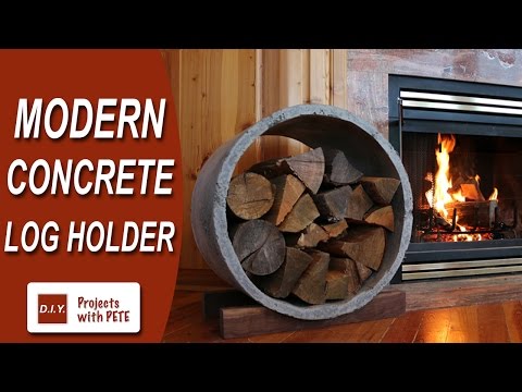 How to Make a Modern Concrete Log Holder | RYOBI Nation