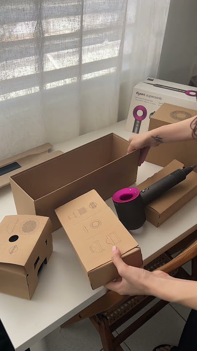 ASMR unboxing of my new Dyson Supersonic blower #dyson #supersonic #dysonairwrap