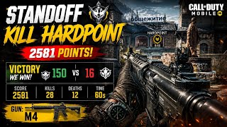 M4 Hardpoint DOMINATION on Standoff! 2581 Score | COD Mobile Multiplayer Gameplay #callofduty #codm 