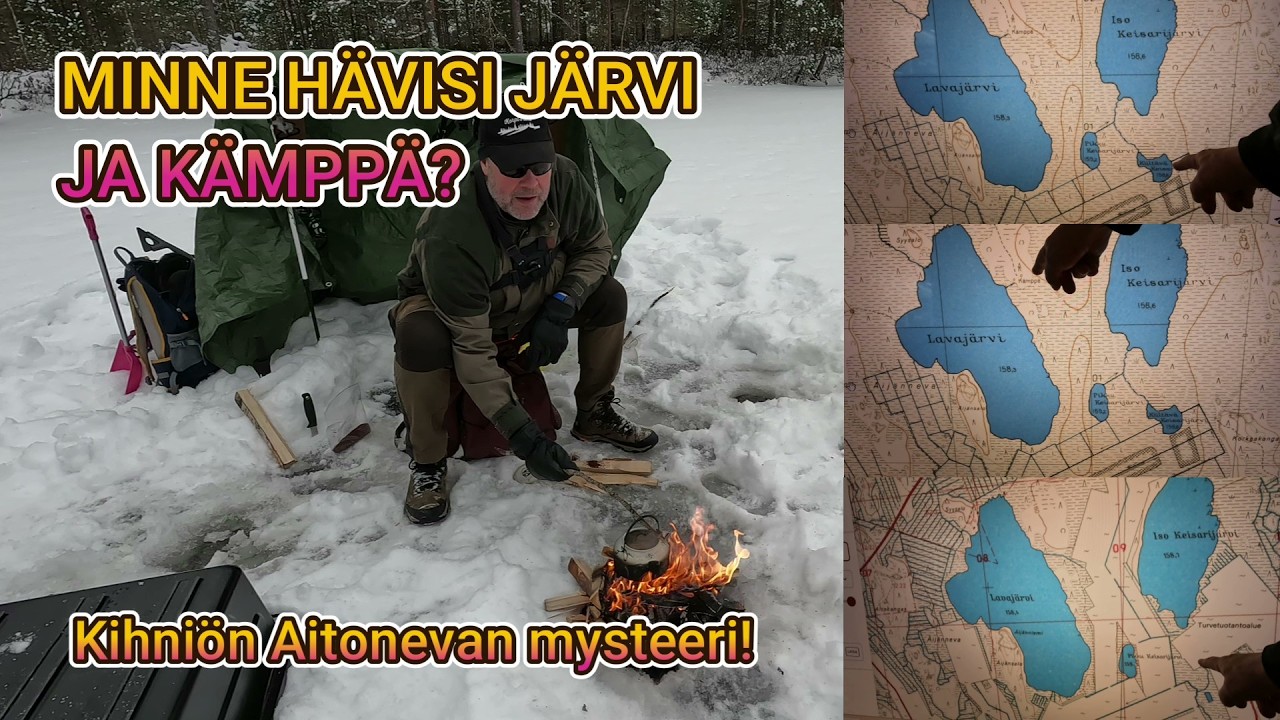 Kadonneen järven ja kämpän arvoitus Kihniön Aitonevalla Pirkanmaalla @KorpiTiimi