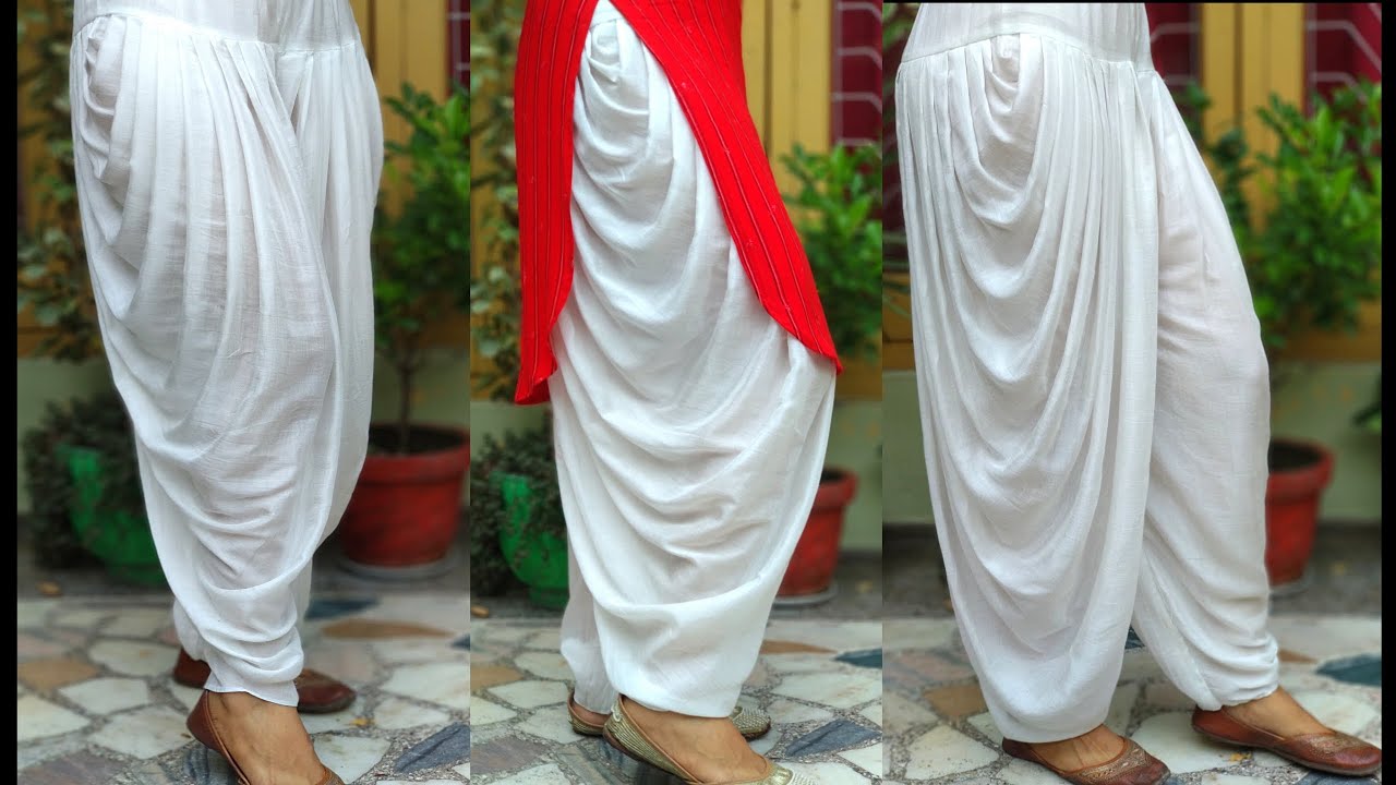 Dhoti Salwar Cutting and Stitching| 2 mtr कपड़े में Dhoti Pant Cutting & Stitching