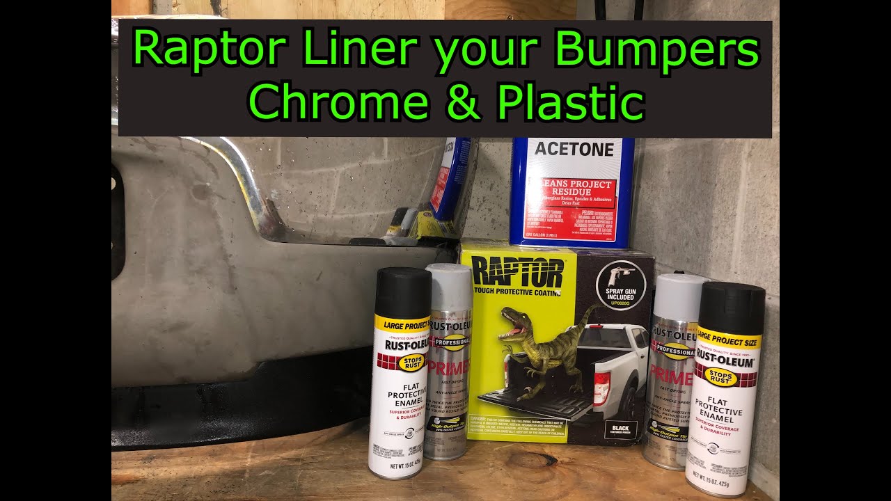 RAPTOR LINER on Bumpers. The long detailed process YouTube