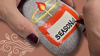 Paint a Warm Cozy Candle on Your Next Kindness Rock!