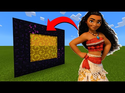 How To Make A Portal To The Disney Moana Dimension in Minecraft!