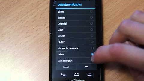 Motorola Droid Razr M - Notification ringtones
