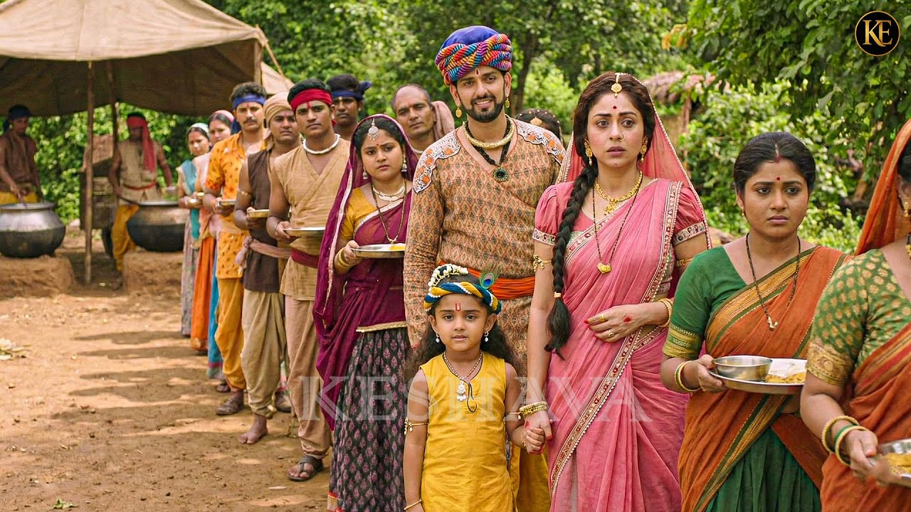 मैया के साथ भंडारे में पहुँचे बाल कान्हा || यशोमती मईया के नंदलाला | Shre Krishan leela ||