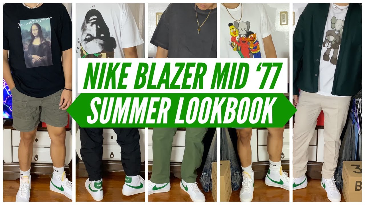 Aja Ik denk dat ik ziek ben Diversen How to Style Nike Blazer Mid 77 for the Summer | Nike Blazer Mid Summer  Lookbook / Outfit Ideas - YouTube