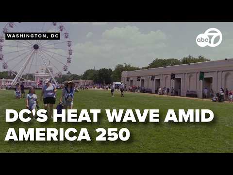 Great American State Fair attendees try to navigate through DC's intense heat wave