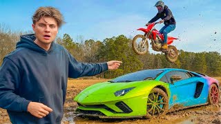 We OFF ROADED my Lamborghini Aventador - GONE WRONG!!