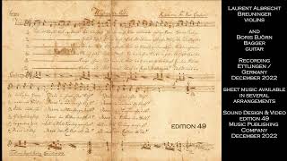 Stille Nacht Silent Night Laurent Breuninger violin Boris Bagger guitar Gruber Mohr original 1818