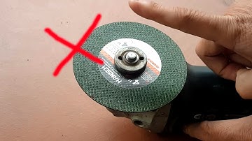 Watch out !! using a angle grinder | how to mount a cutting disc onto an angle grinder correctly