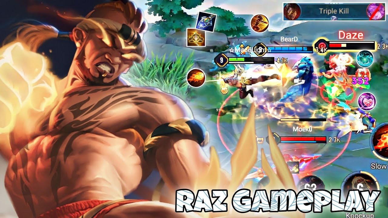 Raz Mid Lane Pro Gameplay | Interesting Play style Champ | Arena of Valor Liên Quân mobile CoT