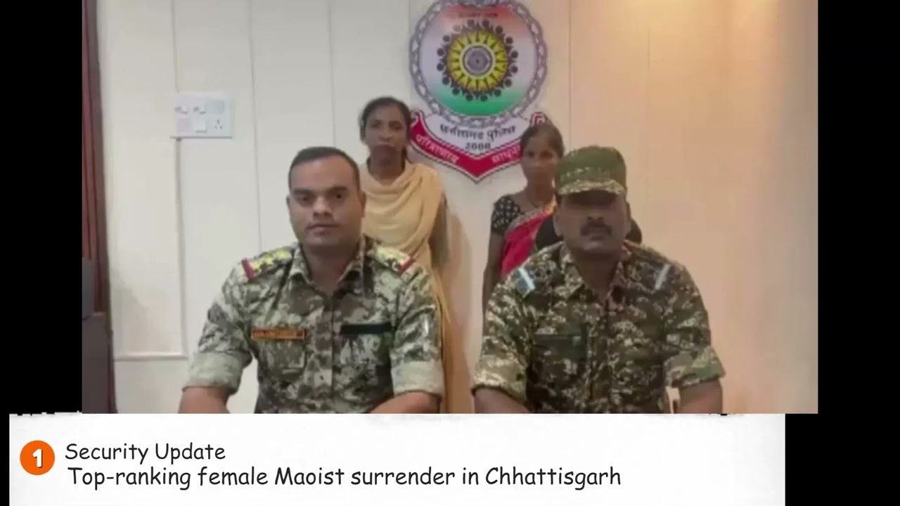 Top-ranking female Maoist surrender in Chhattisgarh 