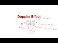 Doppler Effect(Formular)