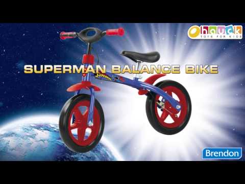 superman balance bike