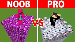 NOOB vs PRO: ÓRIÁS LUCKY BLOCK TORONY CSATA!