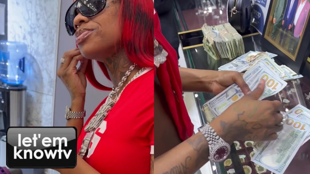 Rapper Sexxy Red Goes Jewelry Shopping In New York After Getting A Big