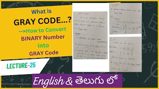 What is Gray Code & How to Convert any Binary number into Gray Code in Telugu || English