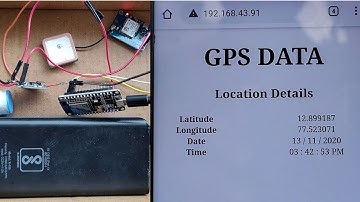 Case Study #7- GPS Module | ESP8266 Webserver | Realtime Latitude Longitude Data