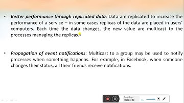 CS 407 Distributed Computing - Module 3 - Multicast Communication Part I