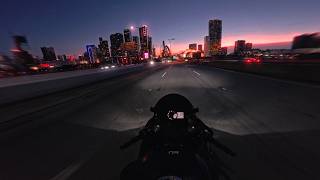 Vice City Vibes Afternoon Ride Kawasaki Ninja ZX6R (pure sound no music)