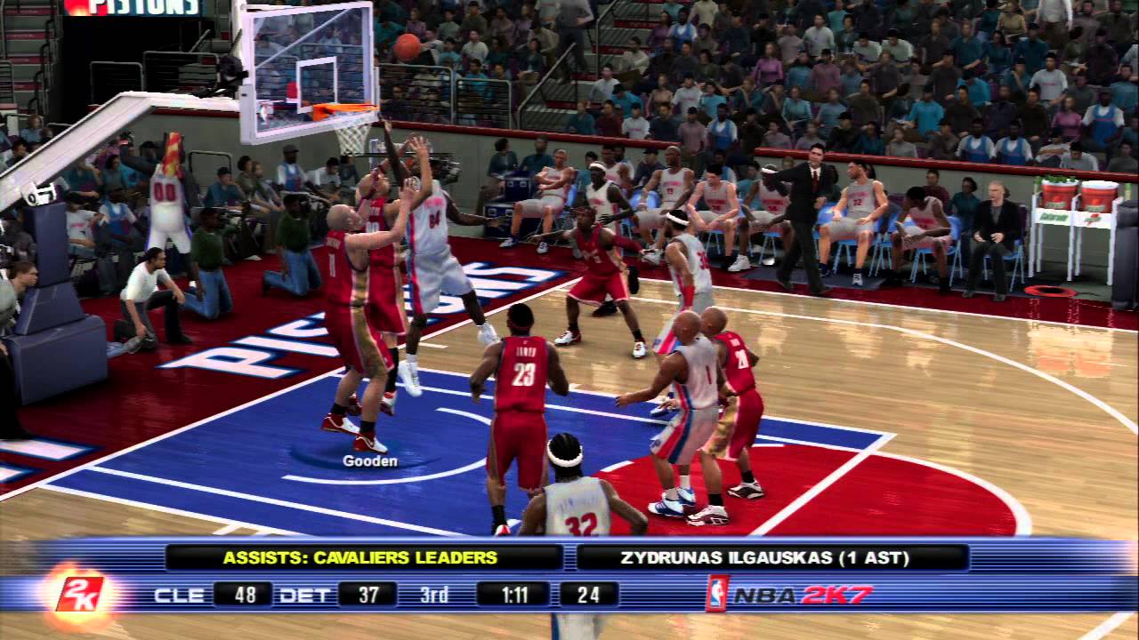 NBA 2K7 - Cavs vs Pistons - LeBron Too Good - YouTube