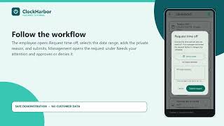 Request and Approve Time Off ClockHarbor Tutorial