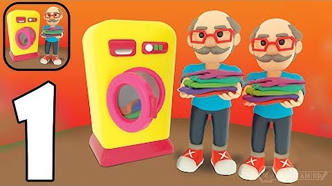 Laundry Rush - Gameplay Part 1 Tutorial Cleaning Clothes (Android,iOS)