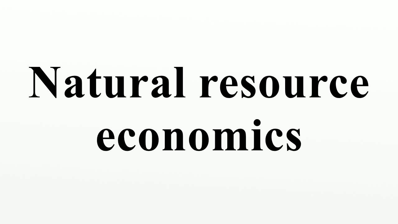 Natural resource economics YouTube