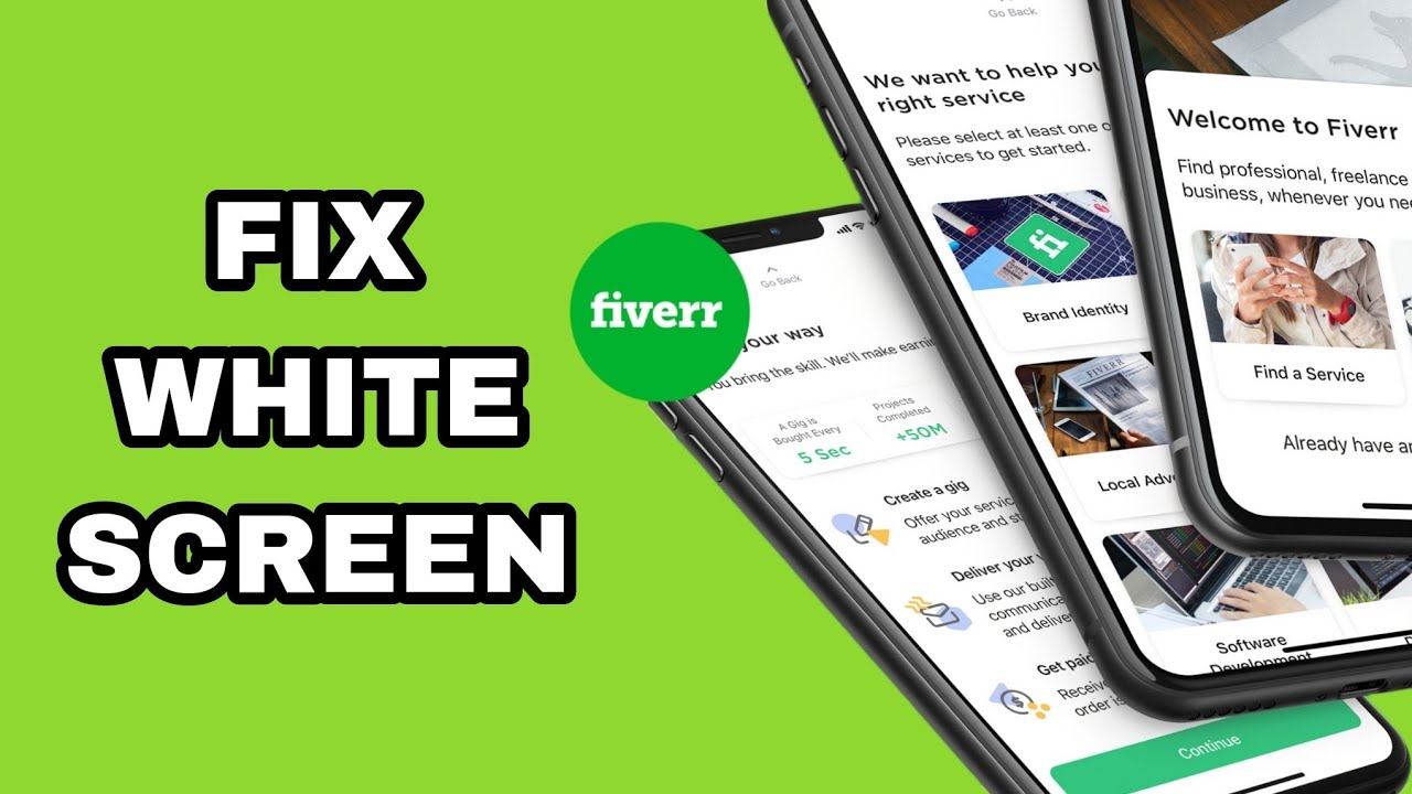 How To Fix And Solve Fiverr App White Screen | Final Solution - YouTube
