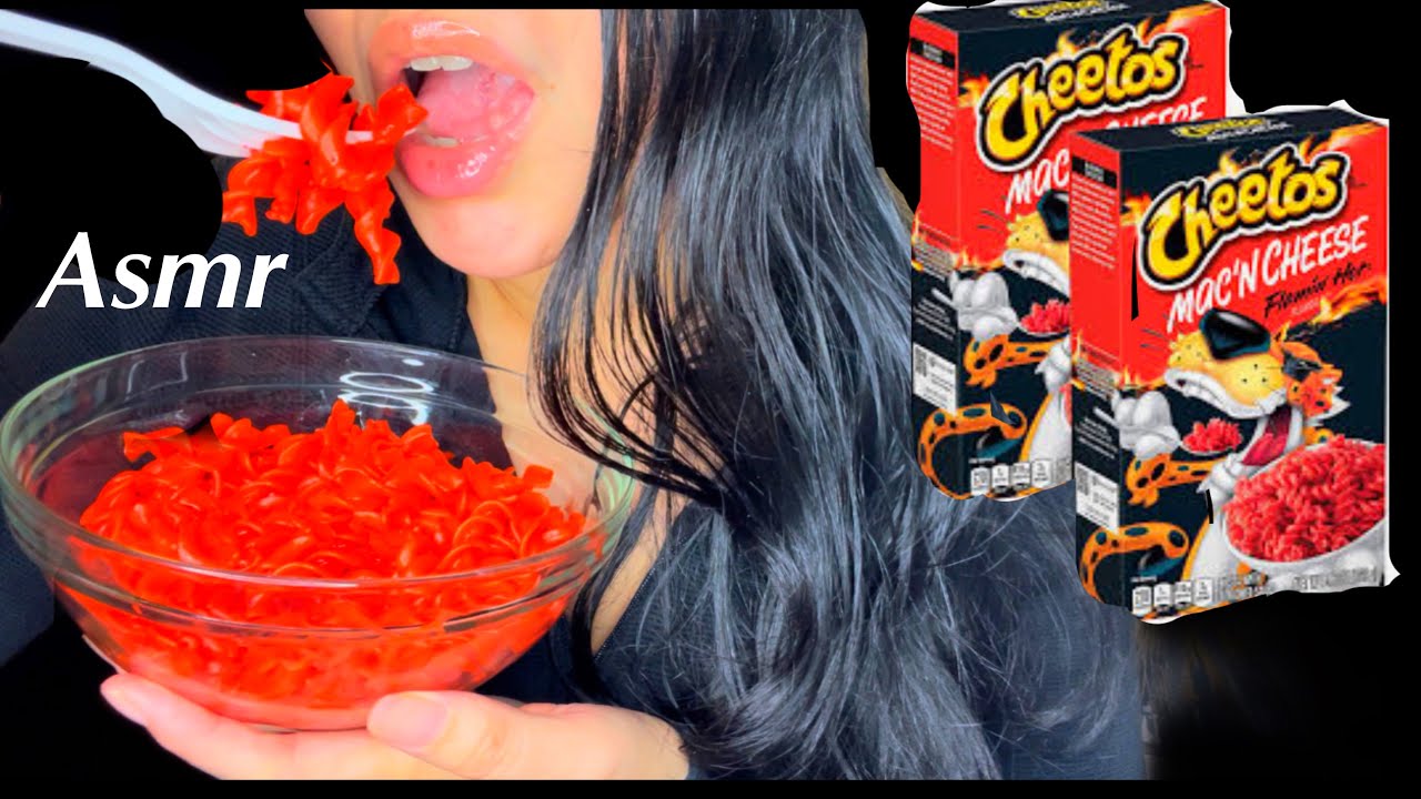Asmr Hot Cheeto Mac & Cheese Eating Sounds Whispering - YouTube