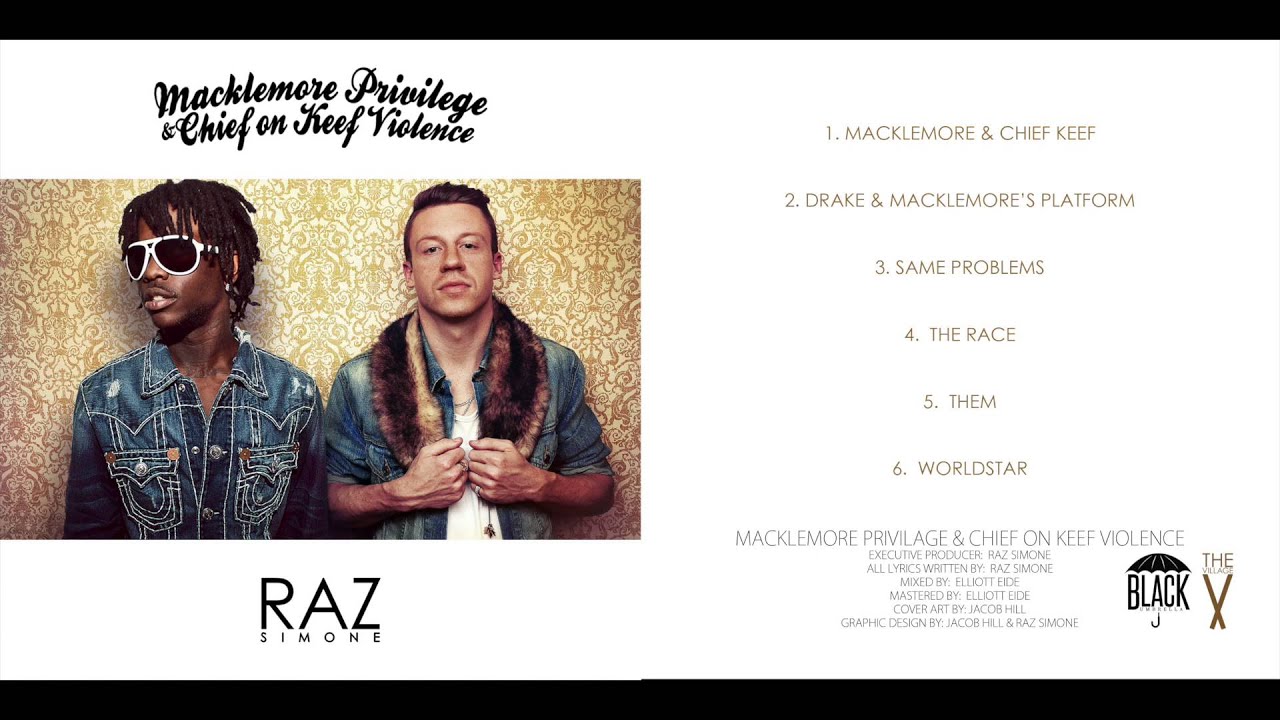 Raz Simone - Macklemore Privilege & Chief On Keef Violence [Full Audio Stream]