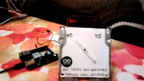 arduino servo gmail notifier final
