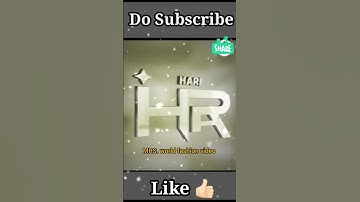 HARI Logo name💫 comment your name #shorts#shorts#HARI#Like#subscribe#viral