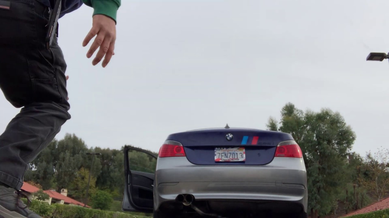 BMW 525I JONES TURBINE MUFFLER RESONATOR NICE DAY PARKING LOT DRIVE BYS
