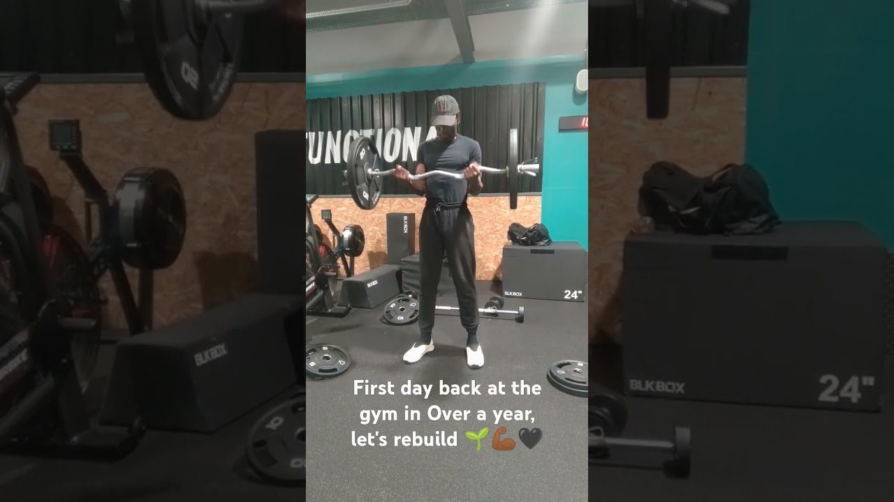 First day back at the gym in Over a year after a series of health challenges, time to rebuild 💪🏾🖤🌱