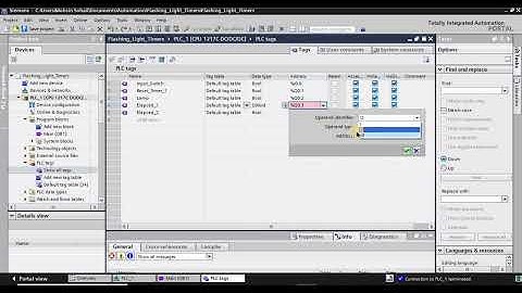 Flashing Light project in PLC | TIA portal Ladder Logic programming tutorial