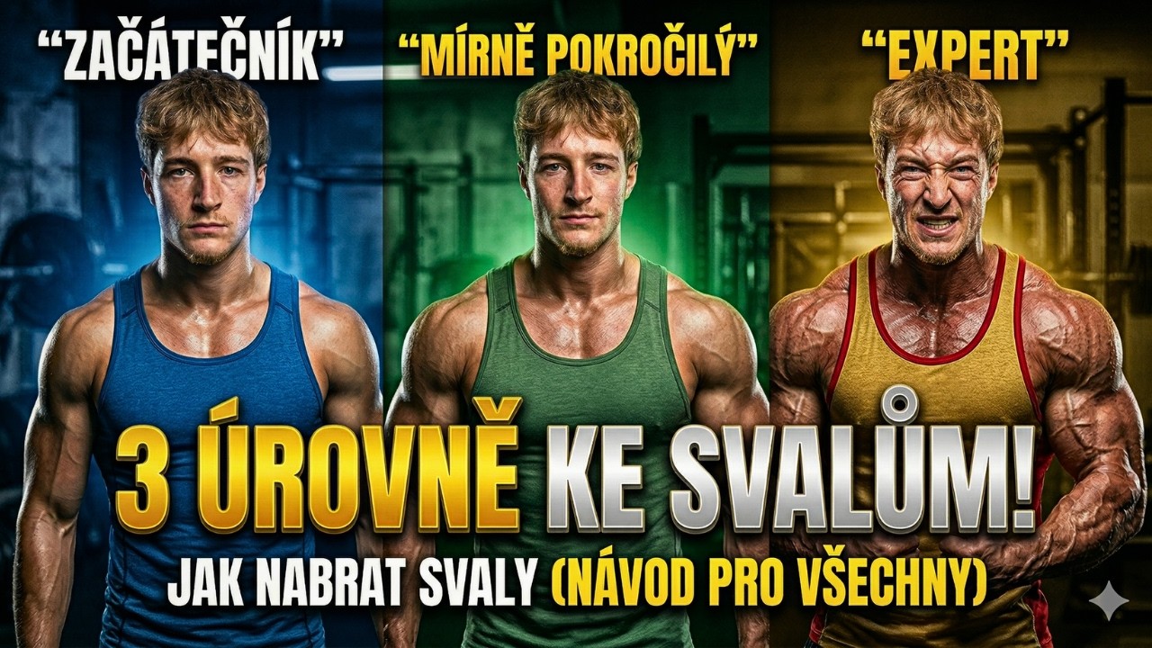 Jak NABÍRAT svaly ve 3 úrovních (NEJRYCHLEJŠÍ ZPŮSOB)