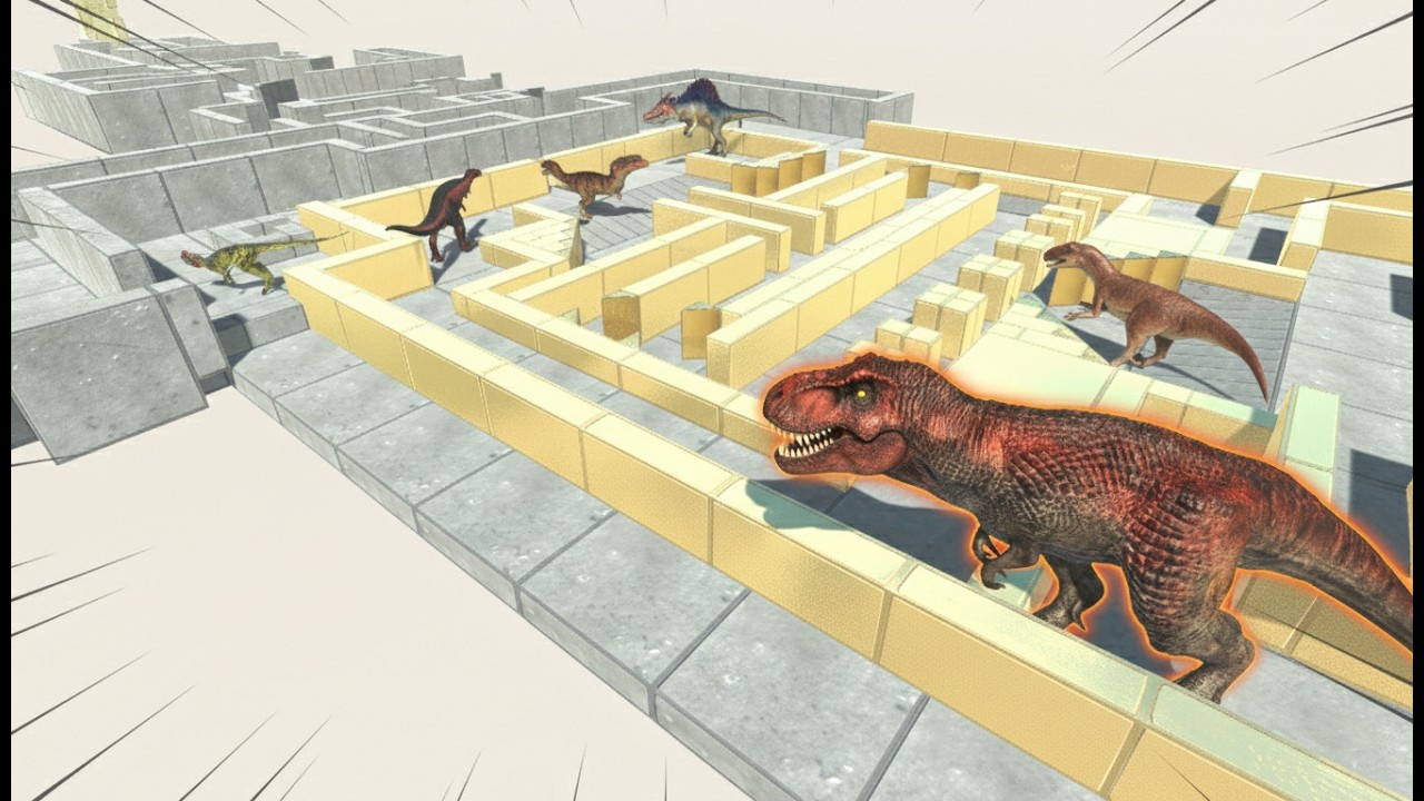 The Ultimate Dino Race: Carnivores in the Impossible Maze! 🦖🔥