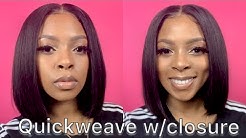 How to: Quickweave closure bob + announcing GIVEAWAY winner