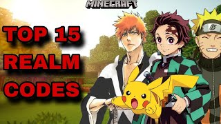 *NEW* TOP 15 BEST REALM CODES FOR MINECRAFT BEDROCK EDITION!