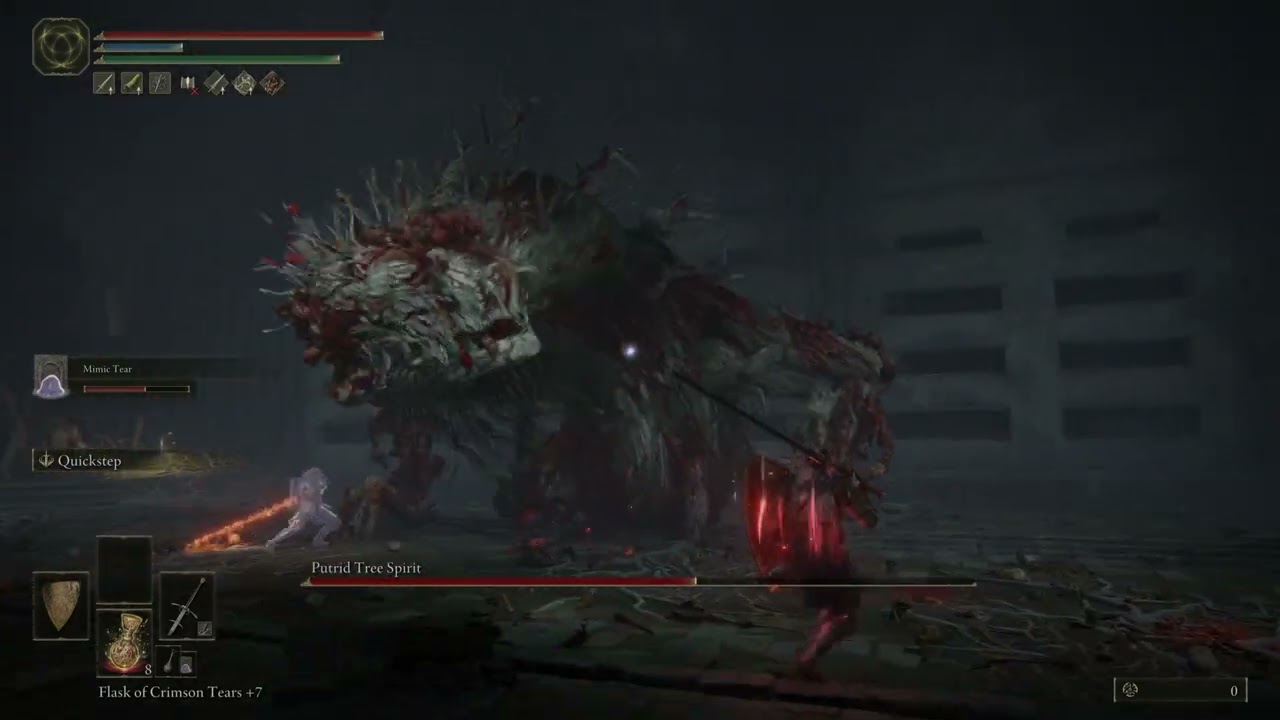 Putrid Tree Spirit War-Dead Catacombs Boss (Elden Ring)